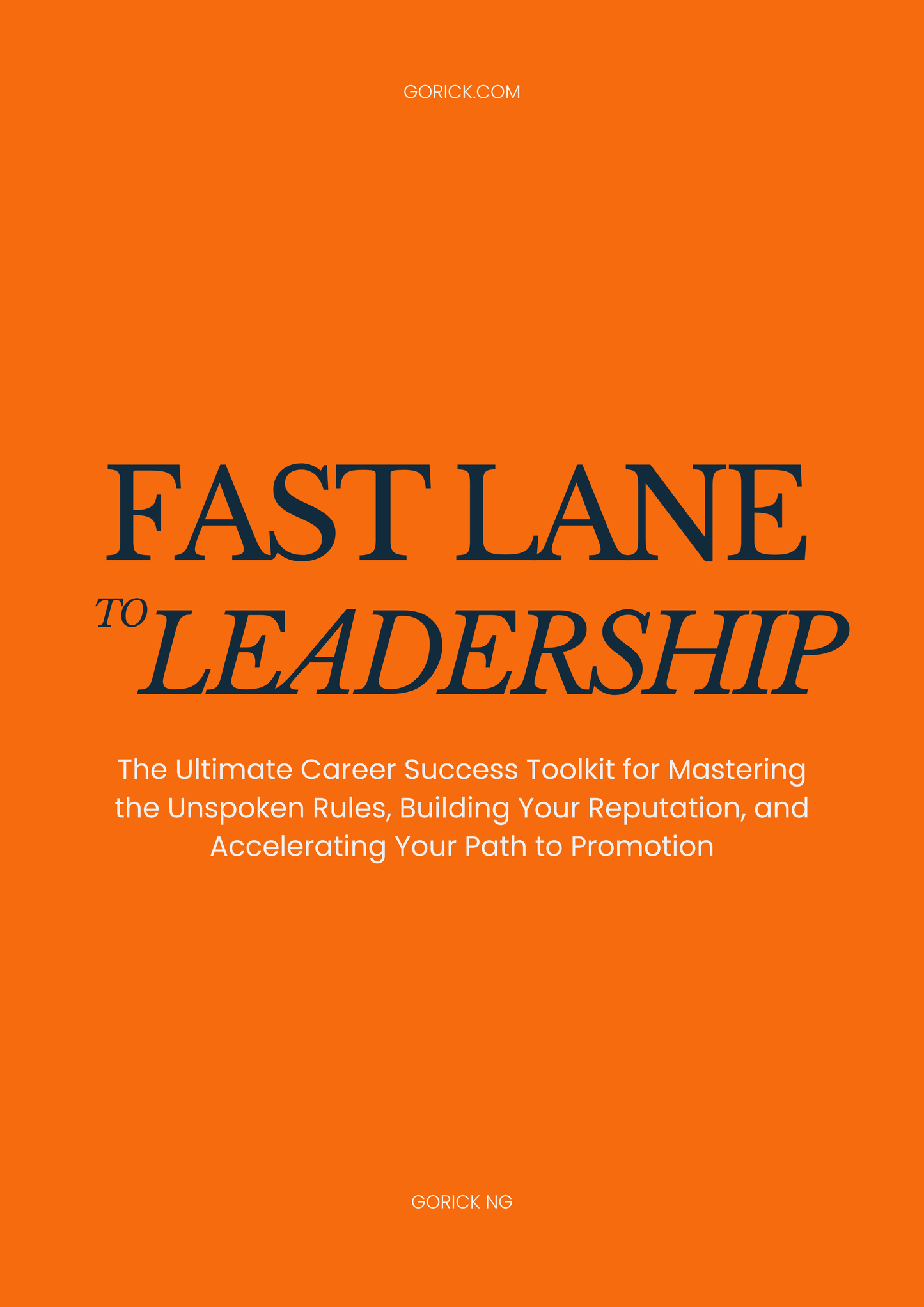 Fast Lane to Leadership Workbook